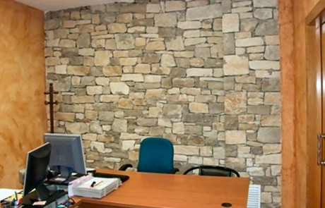 paredes en piedra natural